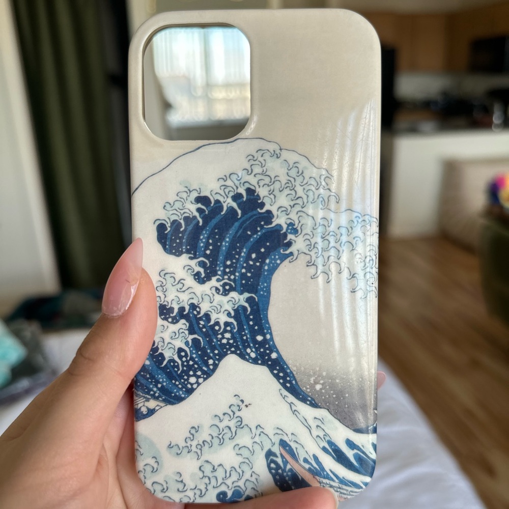 The Great Wave iPhone 12 Case - Blue and Cream